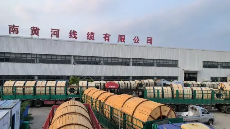 Huanghe lv/mv power cables loaded, ready for shipment to the port